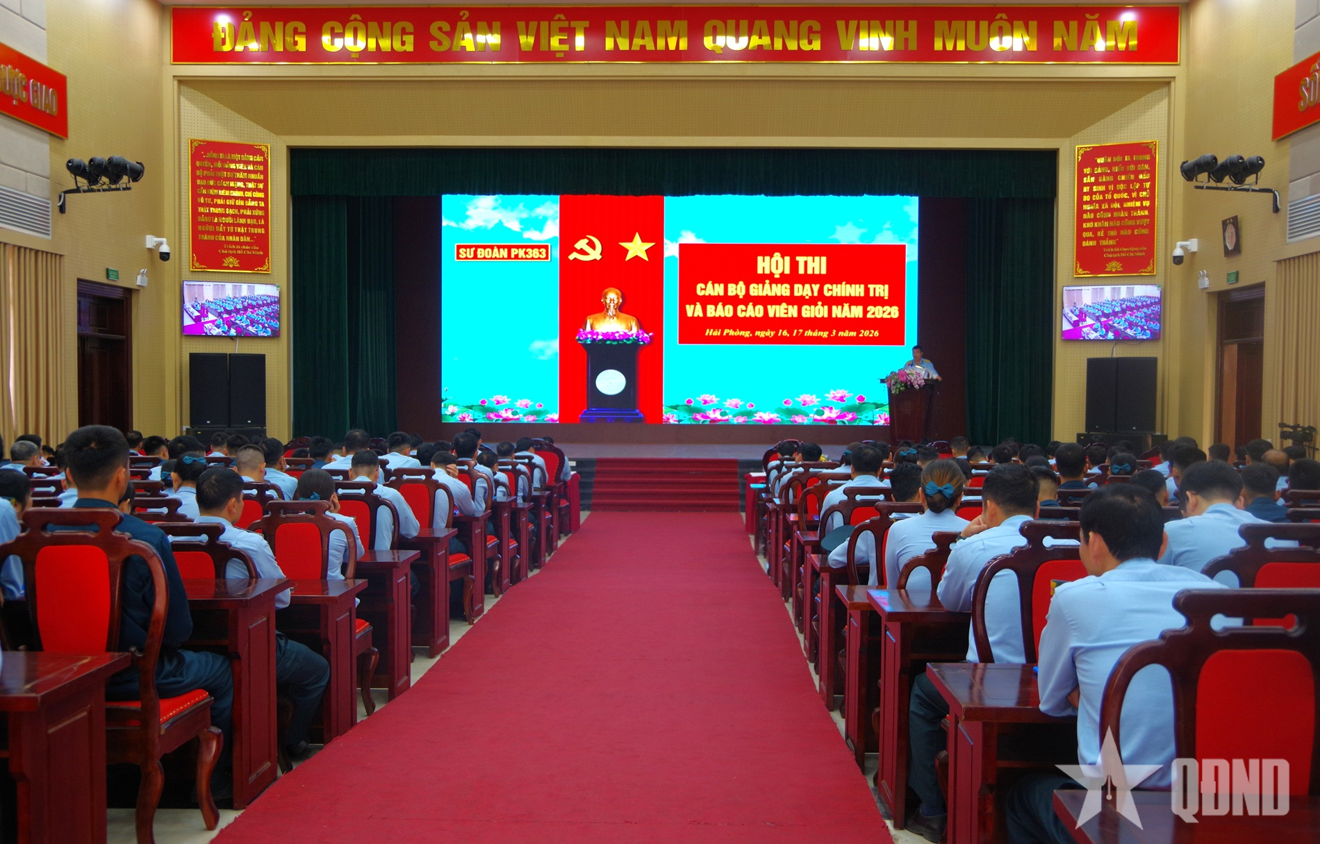 Sư đoàn 363: Hội thi cán bộ giảng dạy chính trị và báo cáo viên giỏi năm 2026